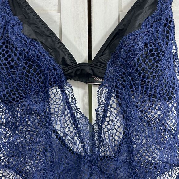 VS Teddy Size SP Navy Blue Lace & Mesh NWOT - Picture 6 of 16